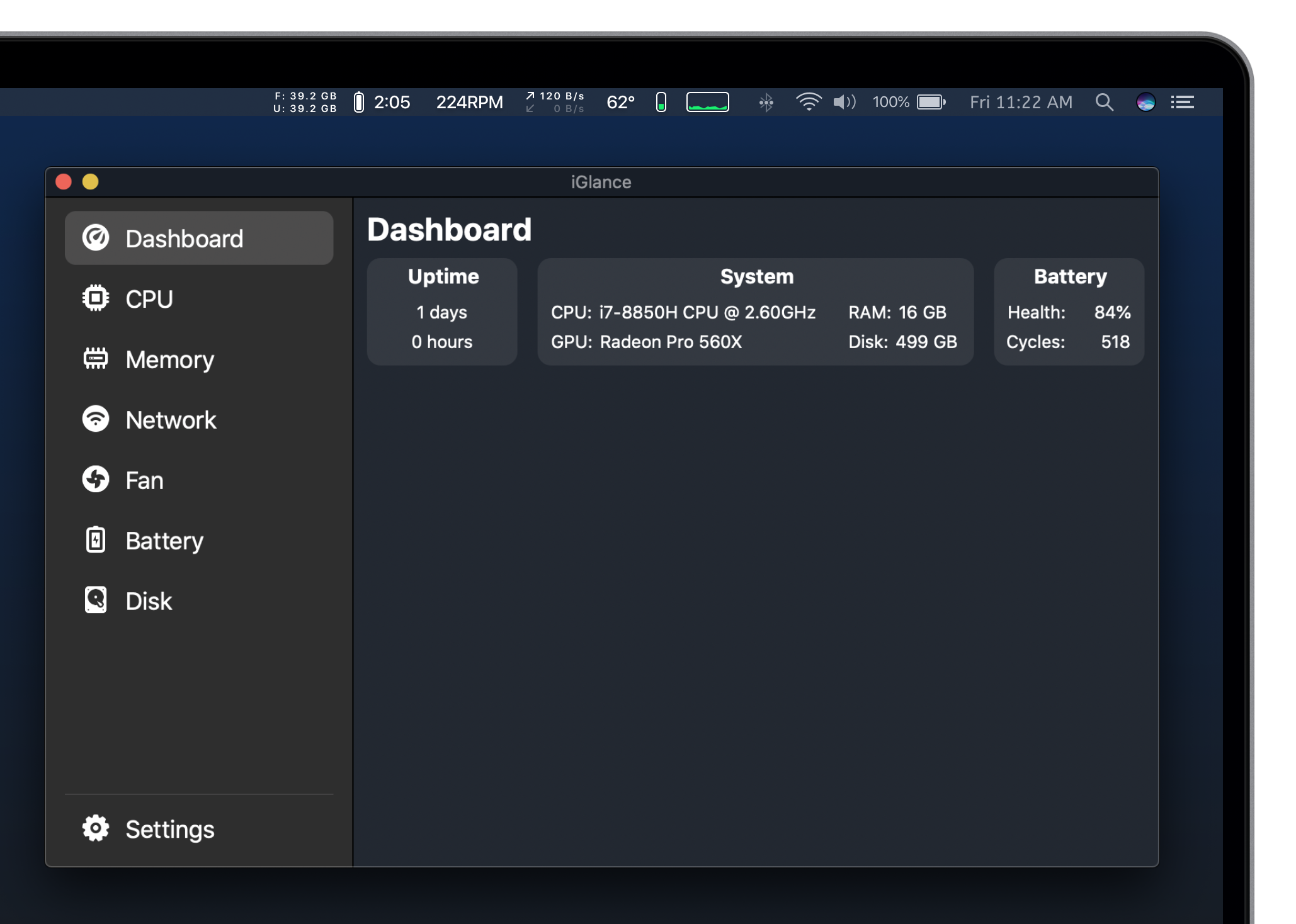 iGlance screenshot