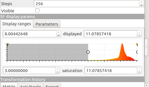 Adjusting scalar filed params