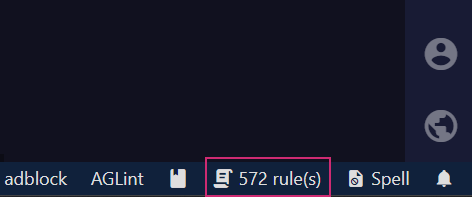 Adblock rules counter demonstration image