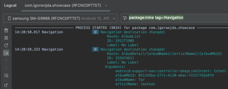 Navigation Logs