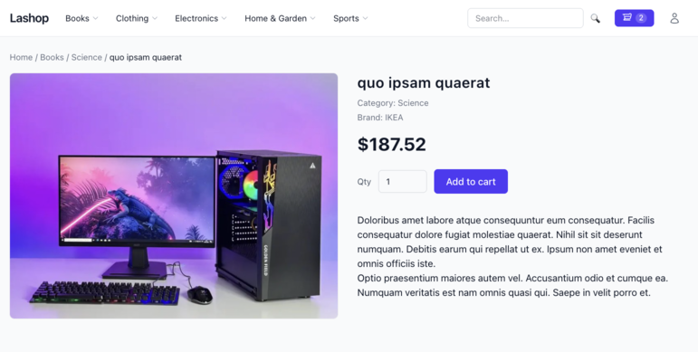 Product Page