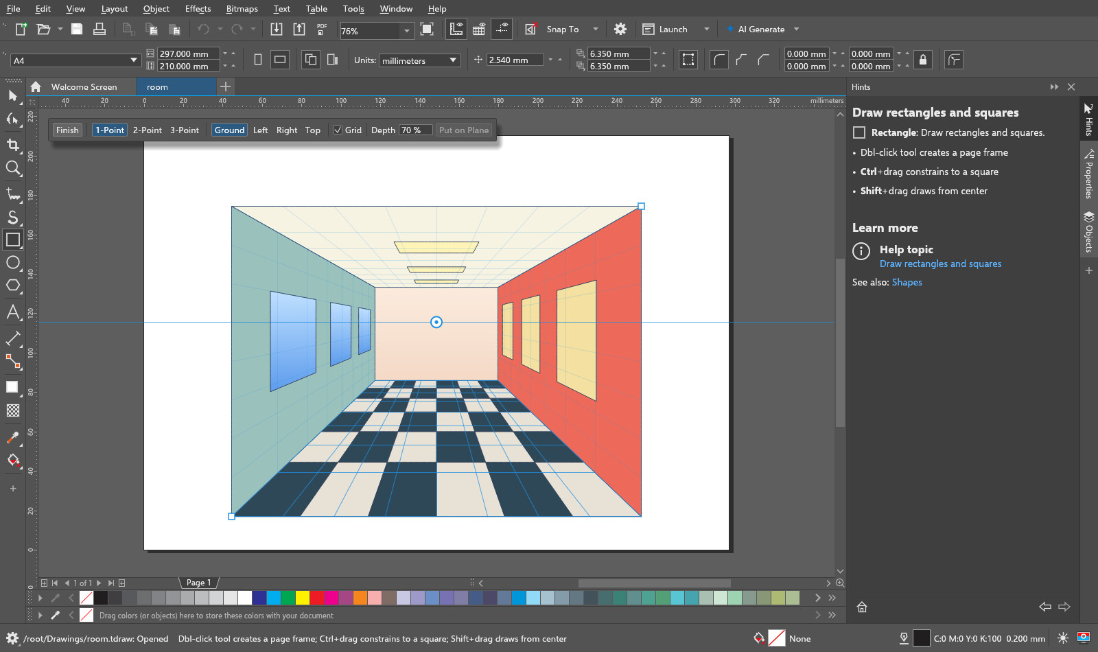 TraceDraw: perspective drawing and editing tools.