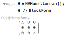 Create a trivial Hamiltonian