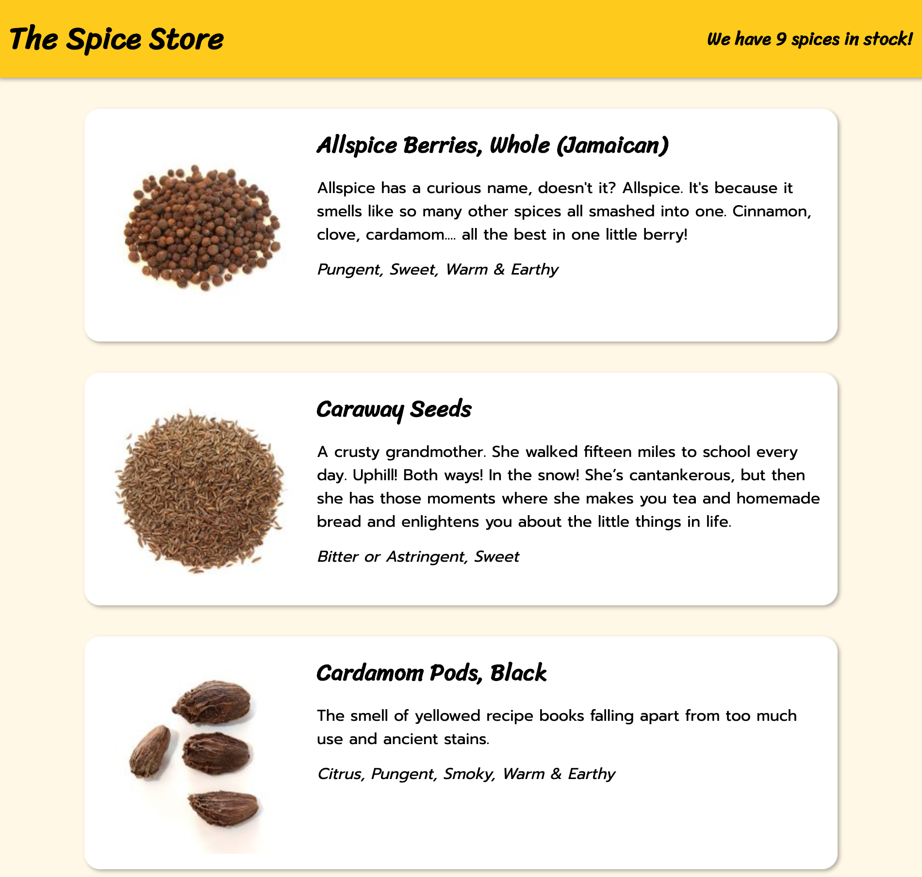 Spice Store