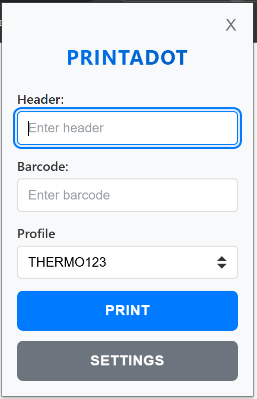 Popup Interface
