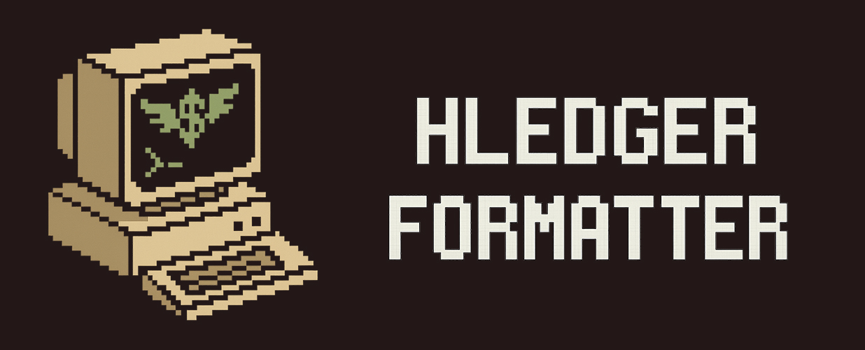 HLedger Formatter Banner