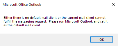 Microsoft Office Outlook Error