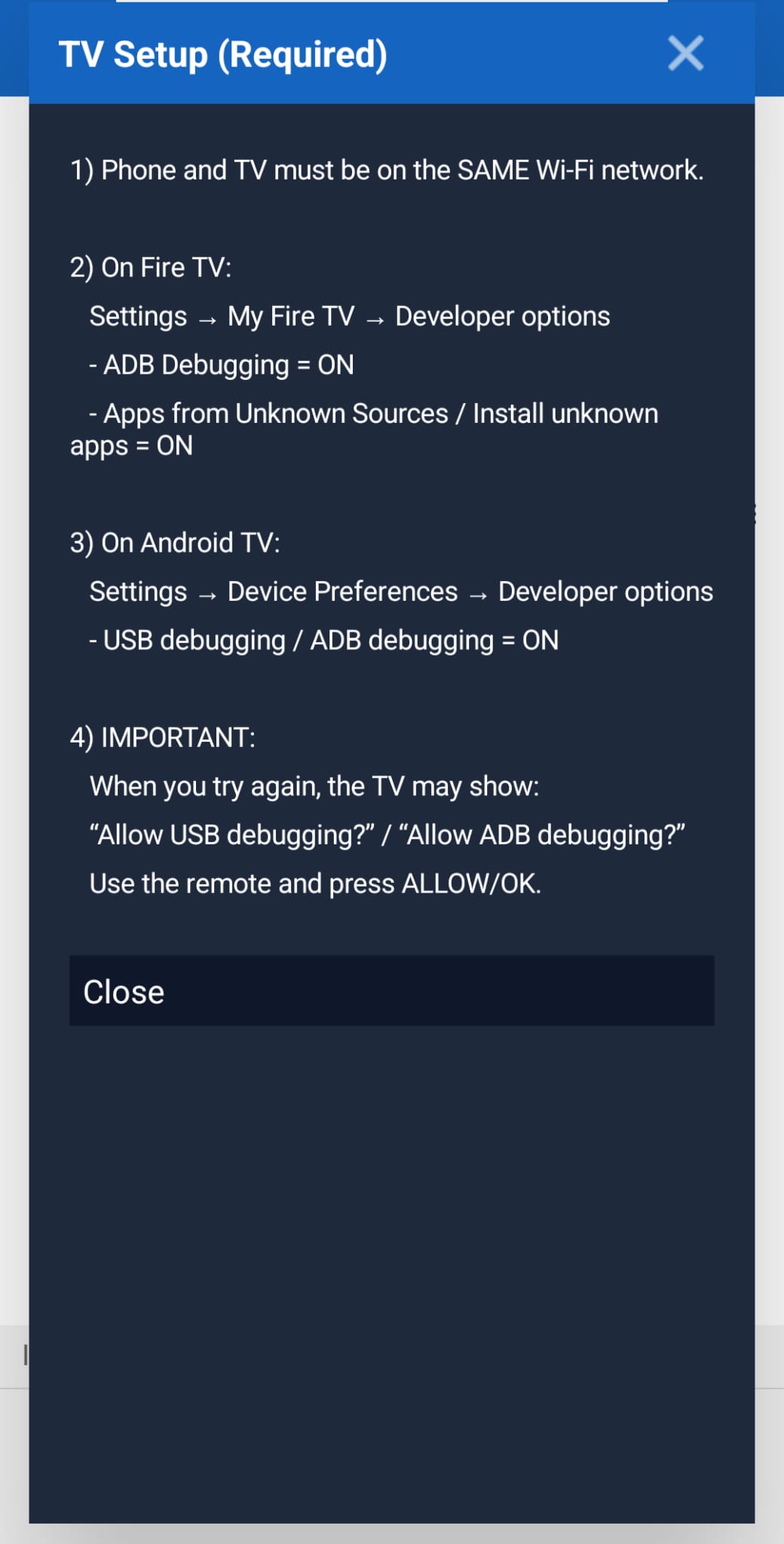 Send Browser TV Screen 3