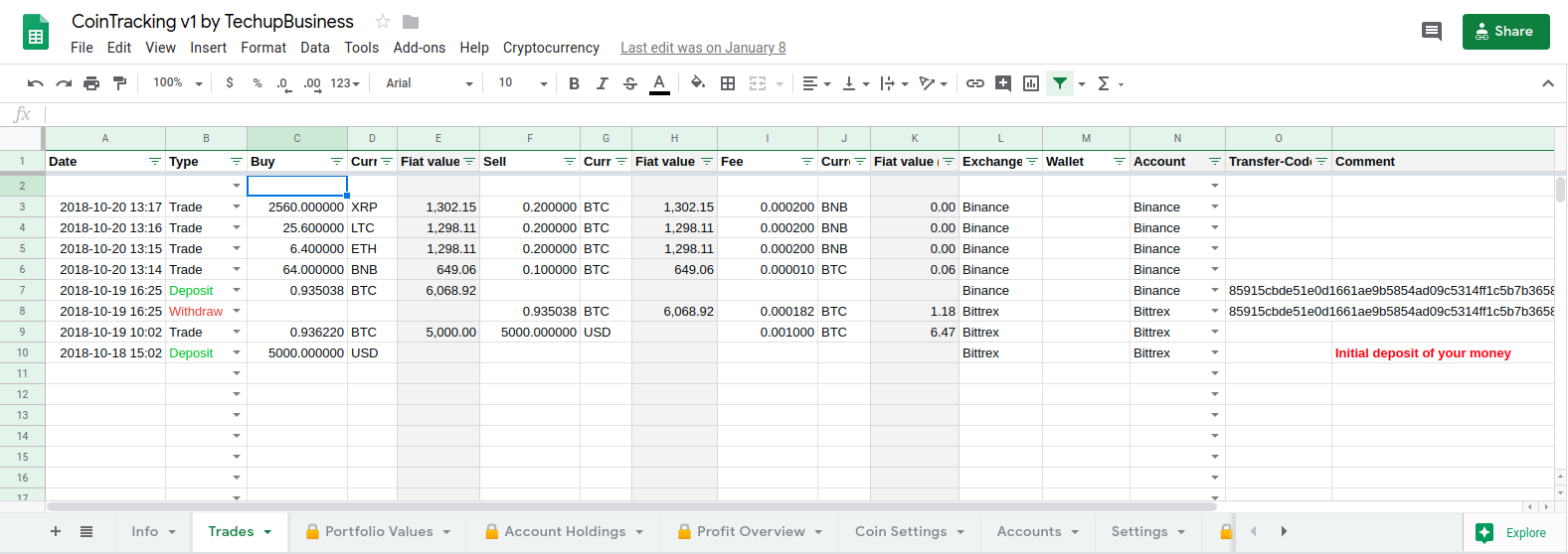 Crypto Tracker Screenshot