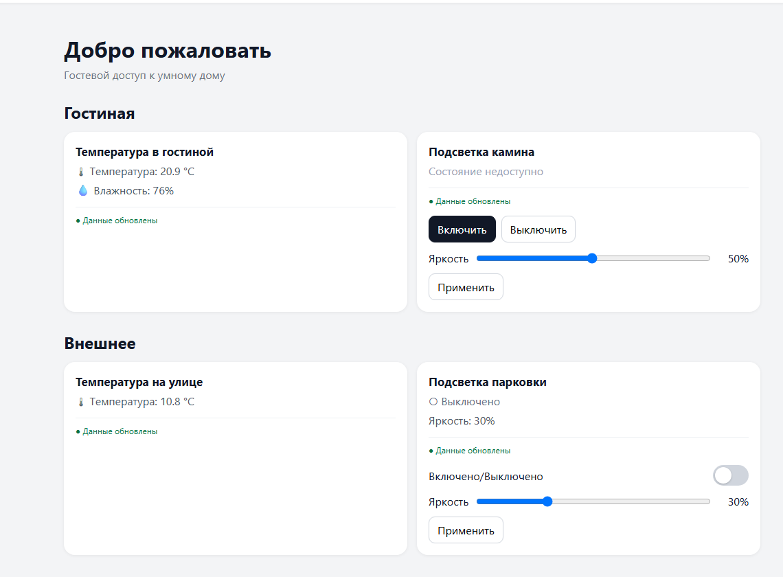 Гостевая страница HomeGuest