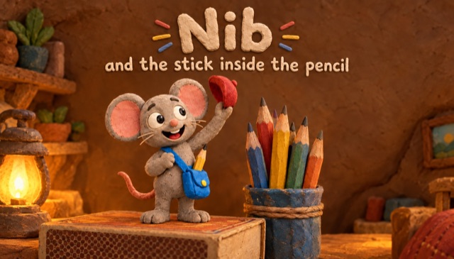 Nib and the stick inside the pencil