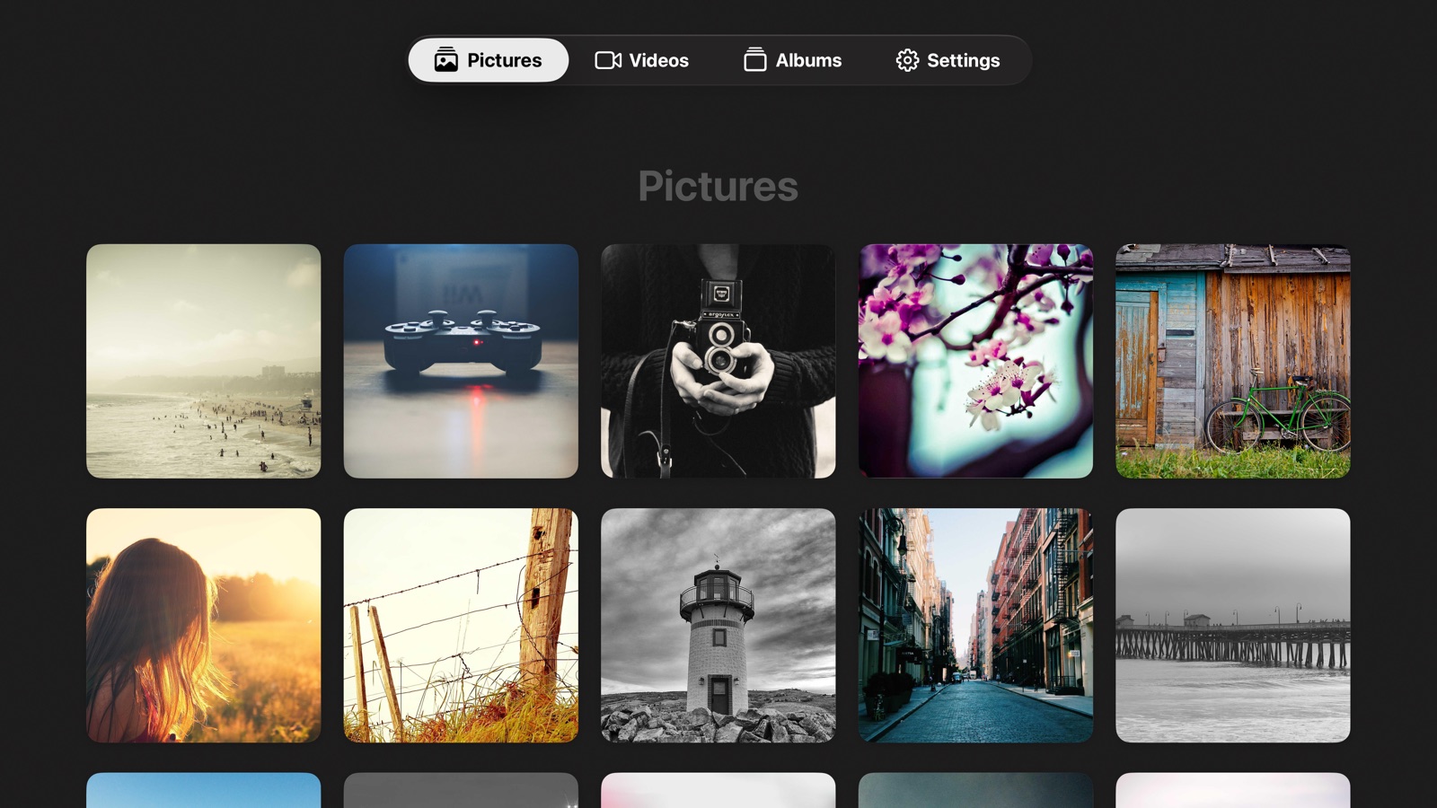 Pictures on Apple TV
