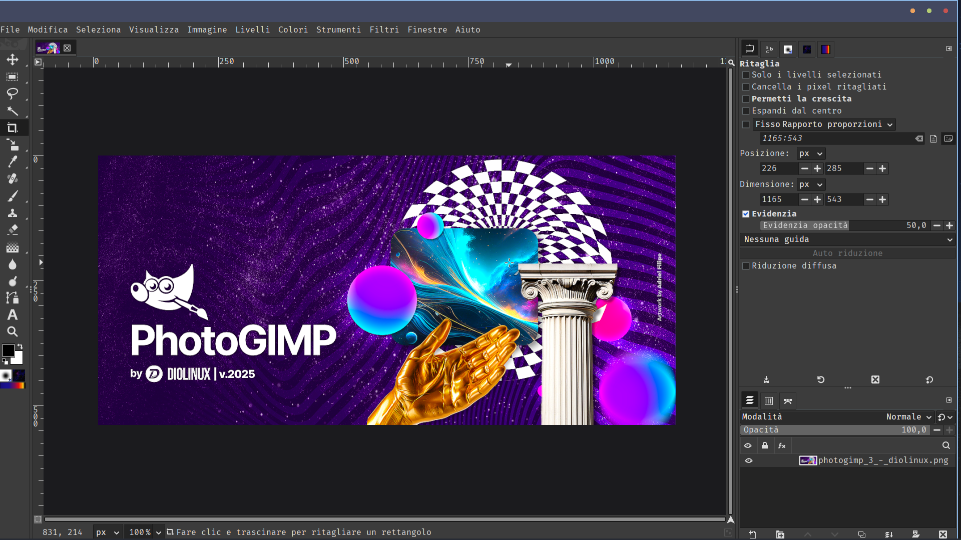 Anteprima PhotoGIMP