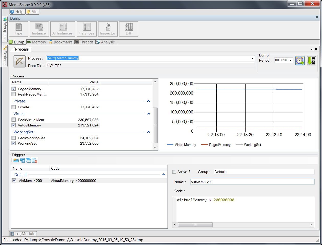 Dump Process Memory