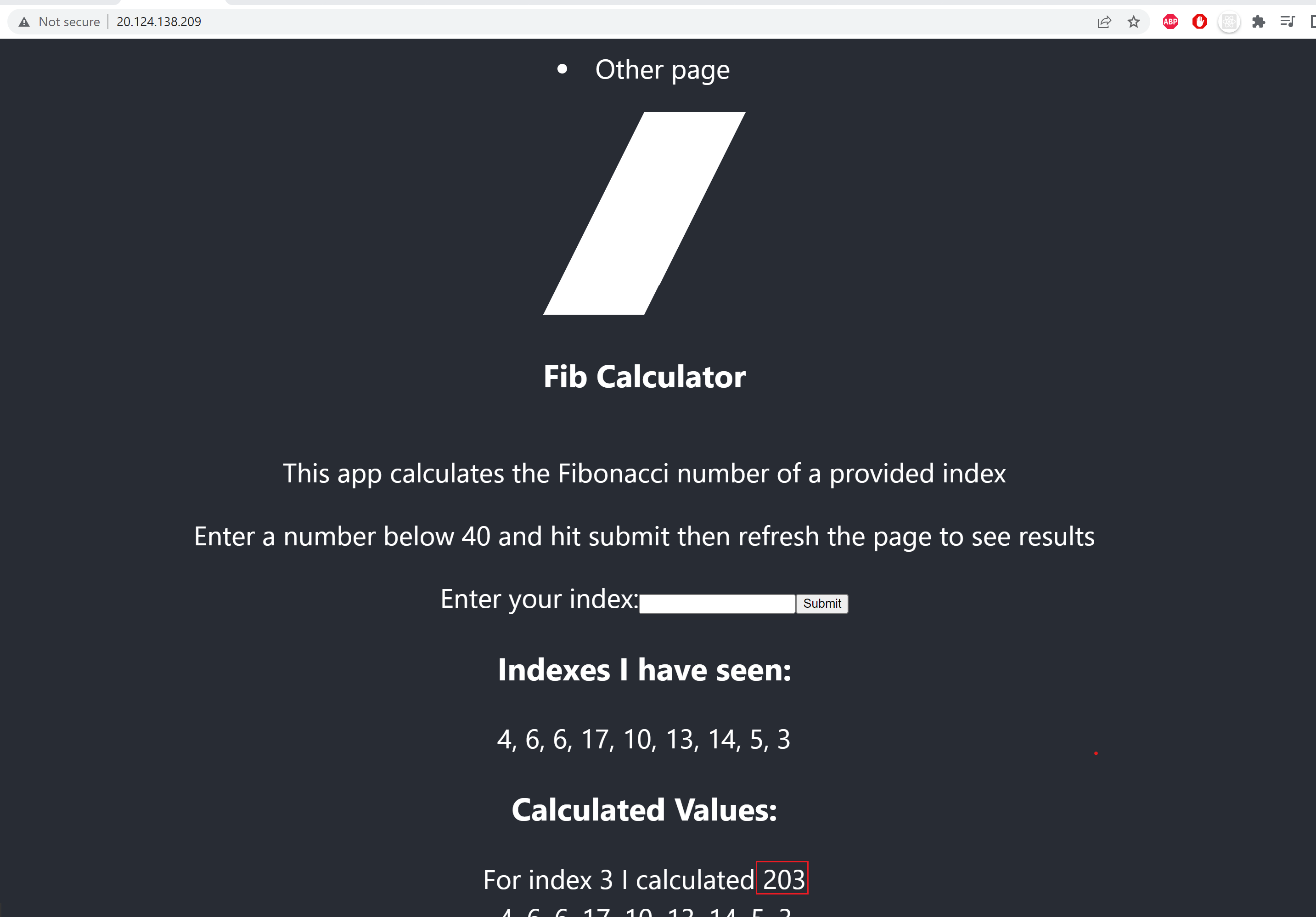 incorrect fib calc