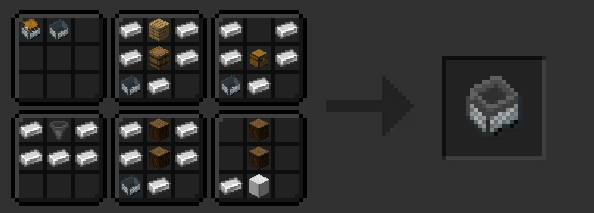 Minecart with Hopper crafts