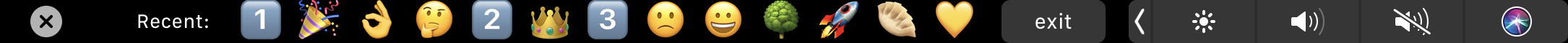 Recent emoji