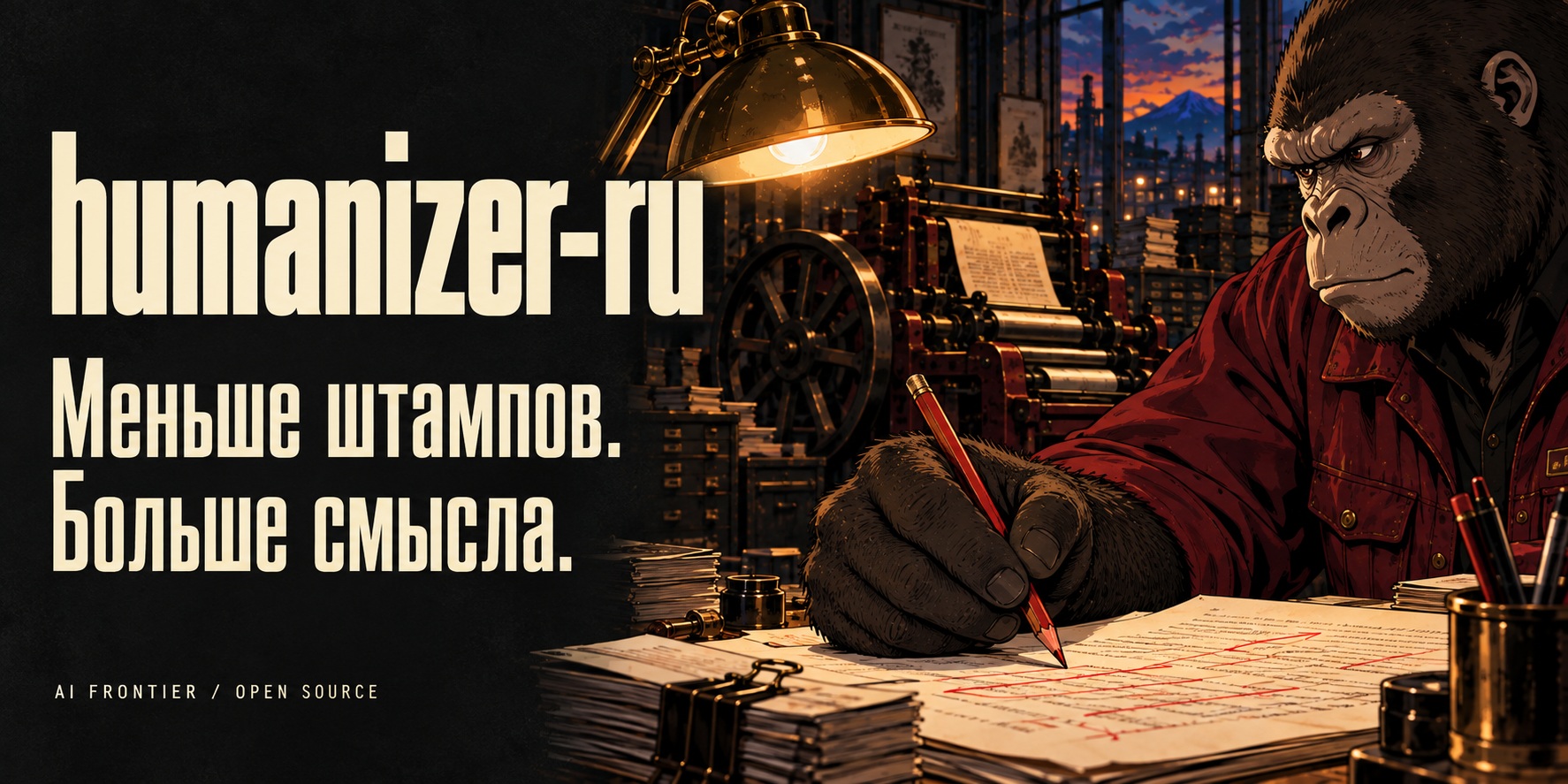 humanizer-ru: меньше штампов, больше смысла. Редакторская мастерская AI Frontier