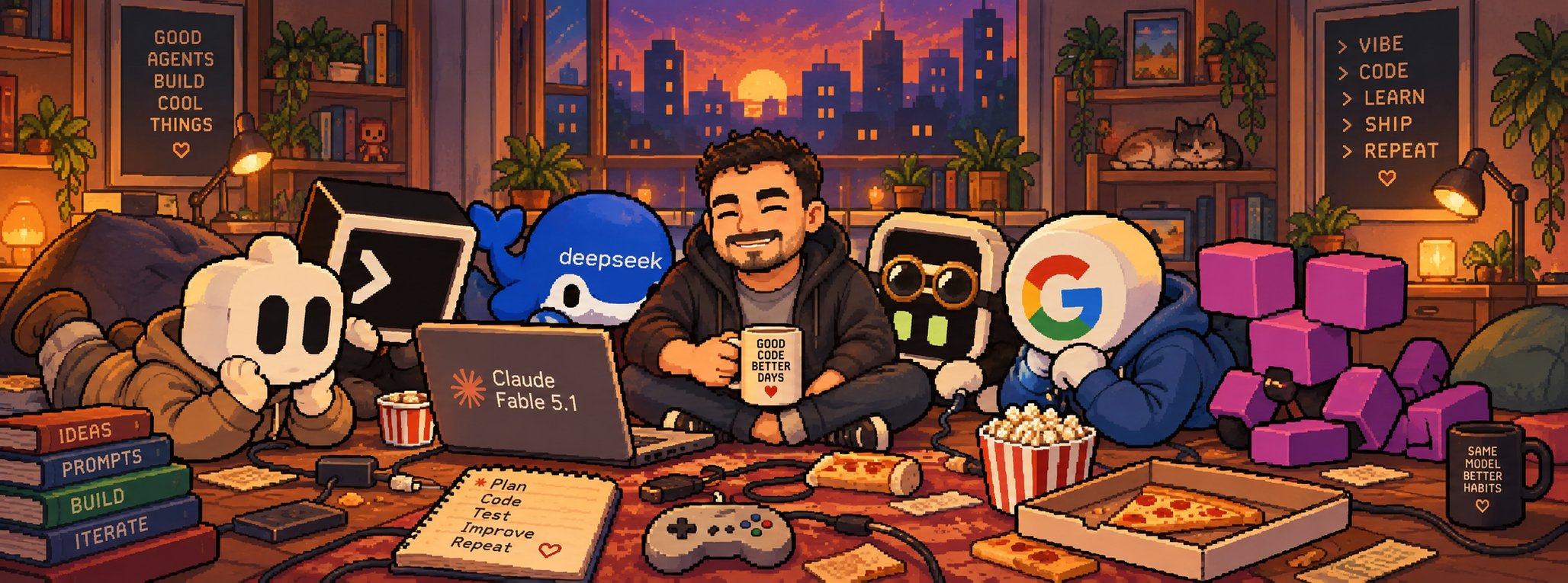 Mamdouh Aboammar pixel art banner