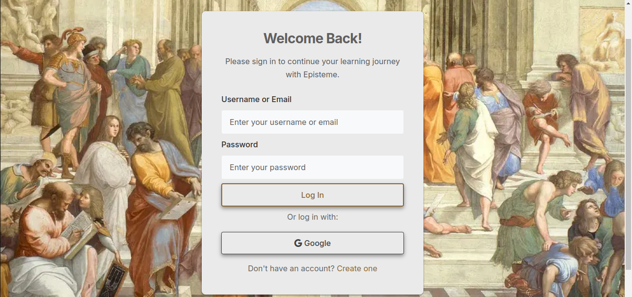 Episteme login