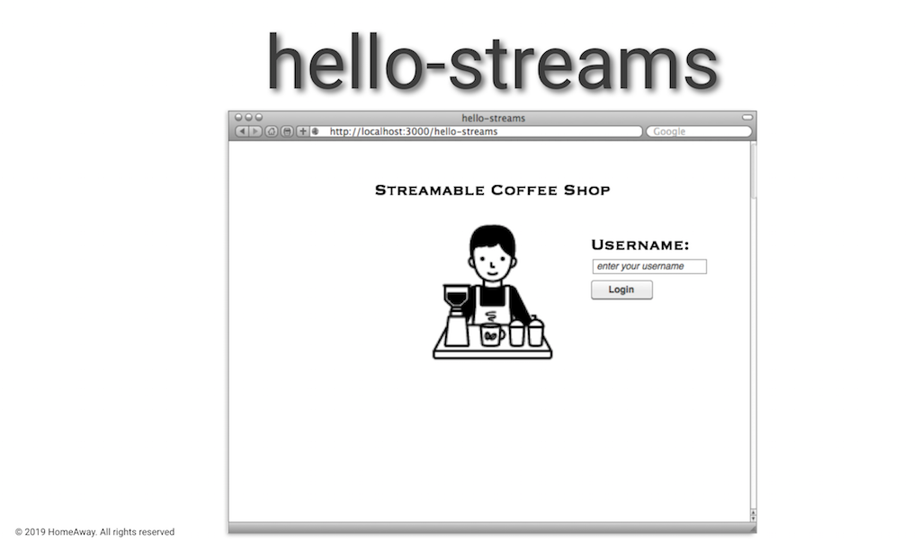 hello-streams login page