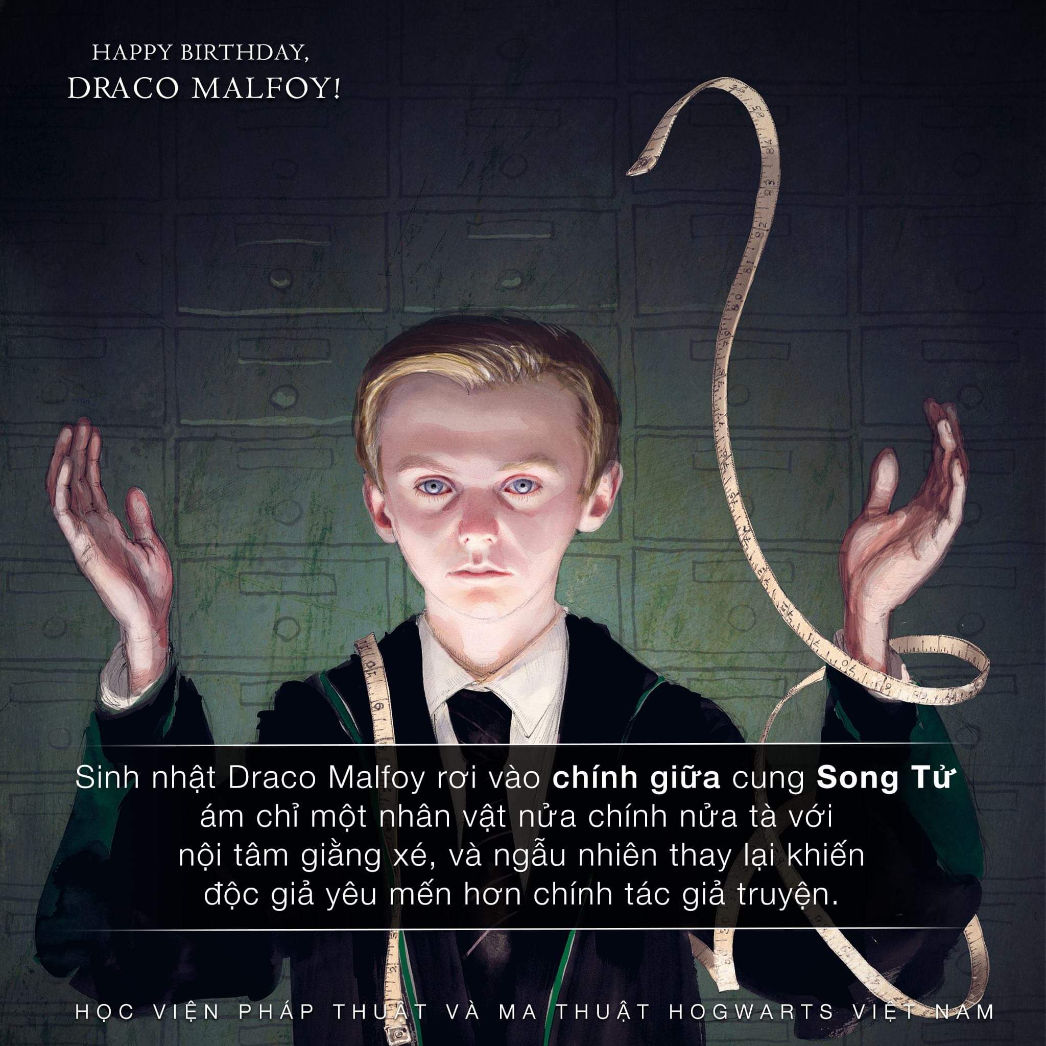 Chính giữa cung Song Tử là Draco Malfoy