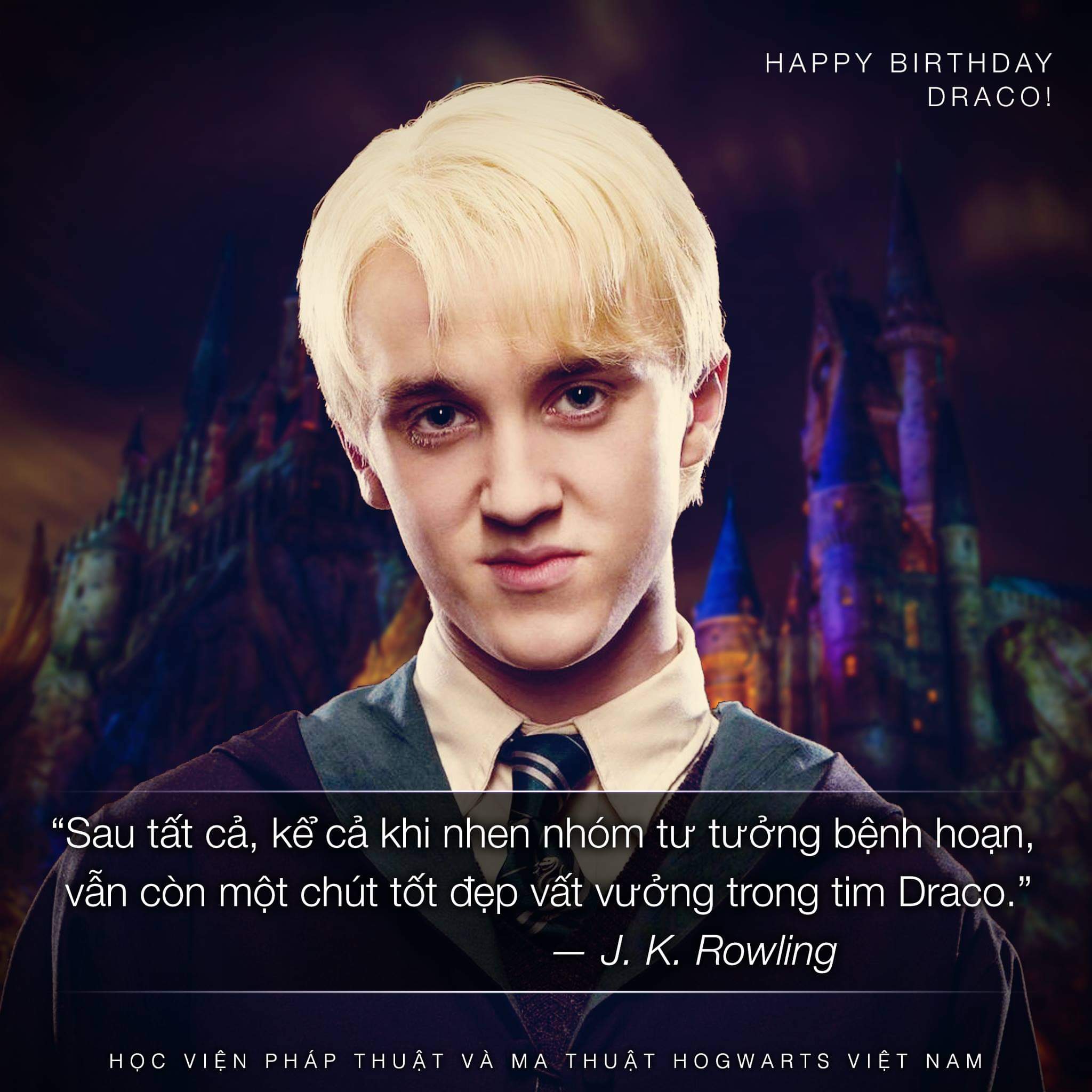 Chúc mừng sinh nhật Draco Malfoy!