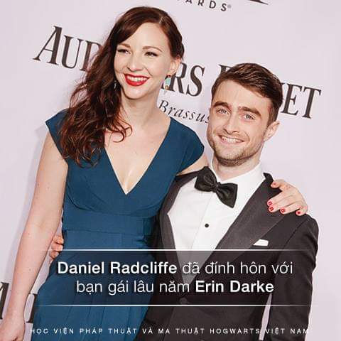 Daniel Radcliffe đã đính hôn với bạn gái lâu năm là Erin Darke