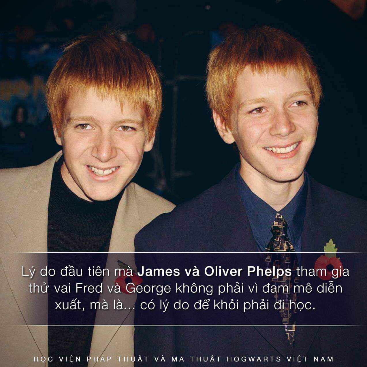 Lý do đằng sau việc James và Oliver Phelps đi thử vai Fred and George Weasley