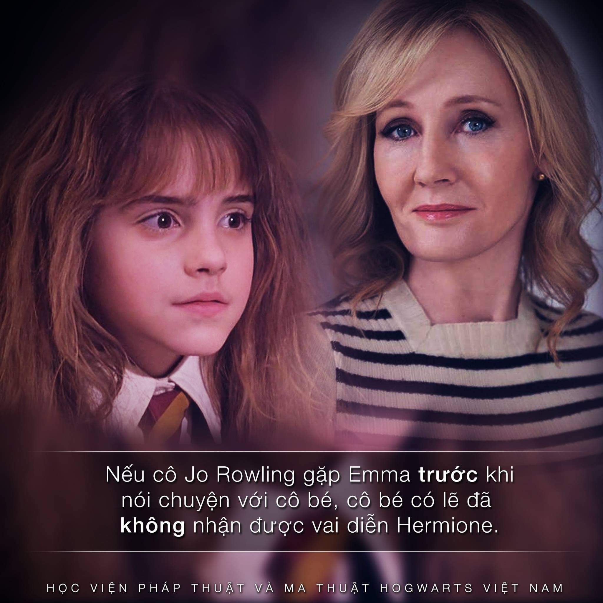 Lần đầu tiên cô Rowling tiếp xúc với Emma Watson