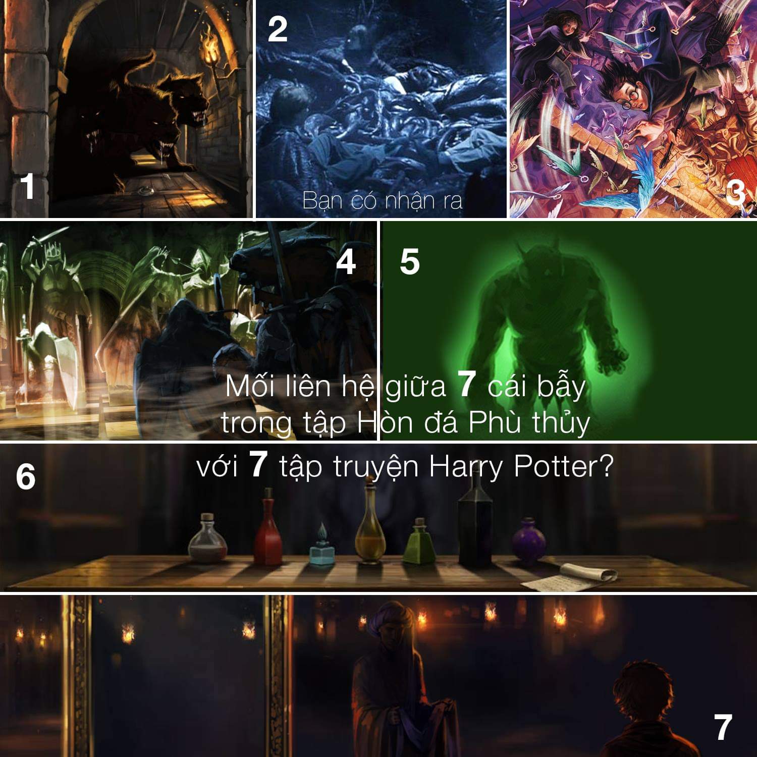 Mối liên hệ giữa bảy ải trong tập 1 với bảy tập truyện Harry Potter là có thật?
