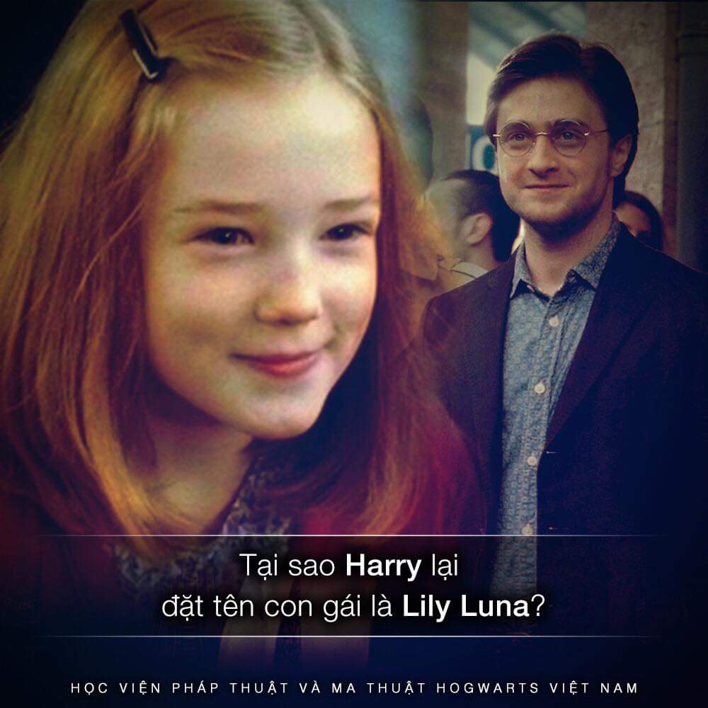 Tại sao Harry lại đặt tên con gái Lily Luna?