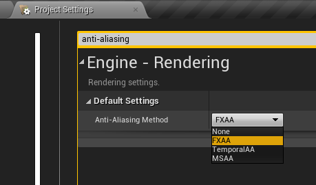 Anti-aliasing setting