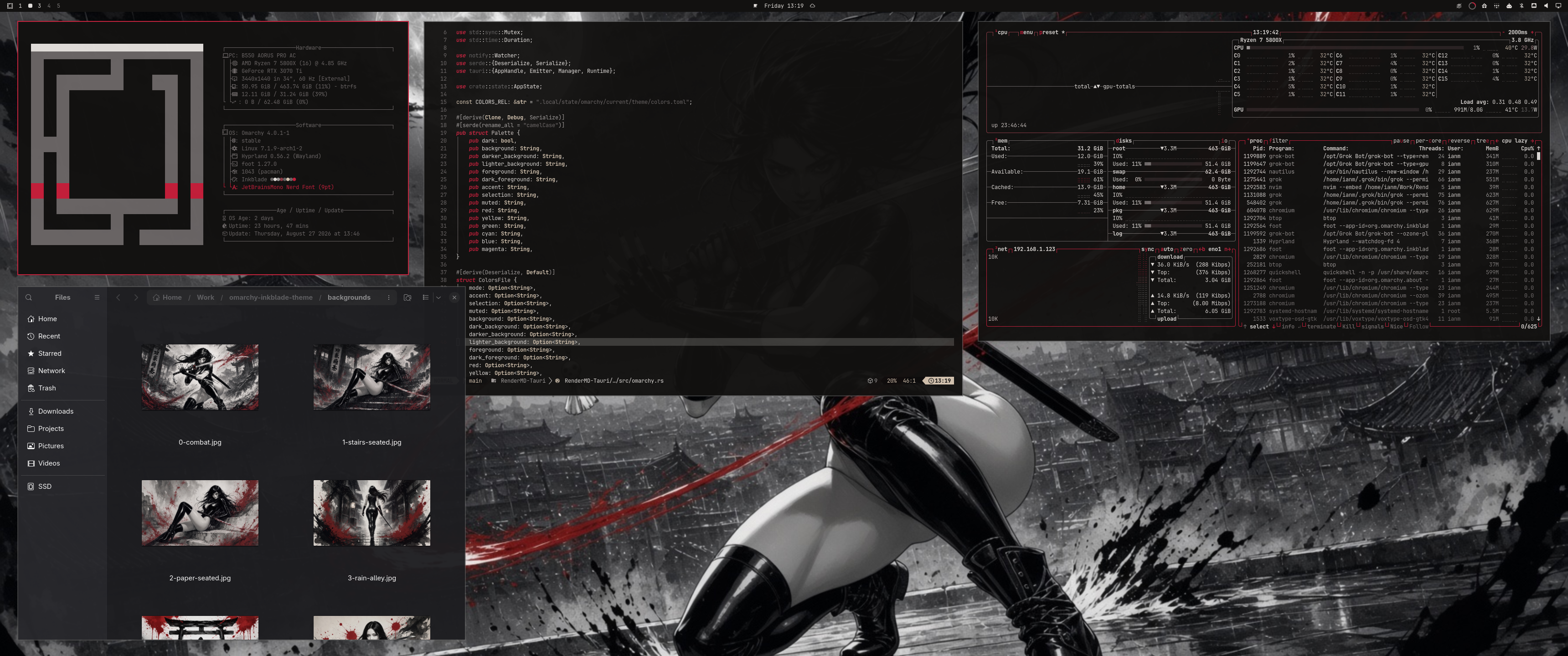 Inkblade desktop