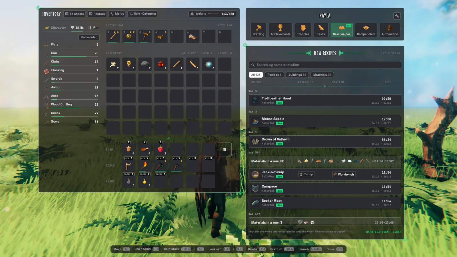 New Recipes: what you unlocked and when