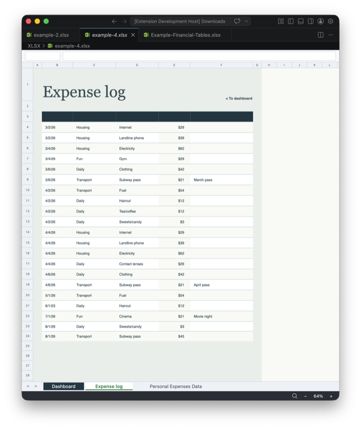 Expense tracker