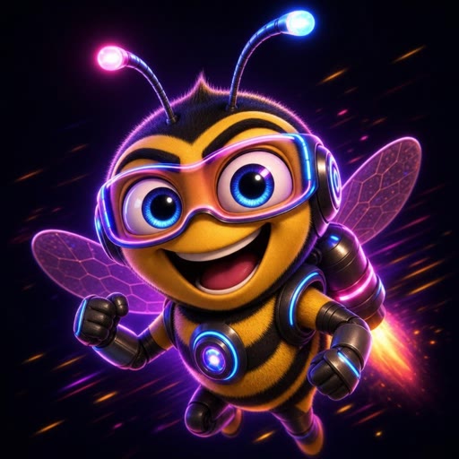 A generated bee portrait