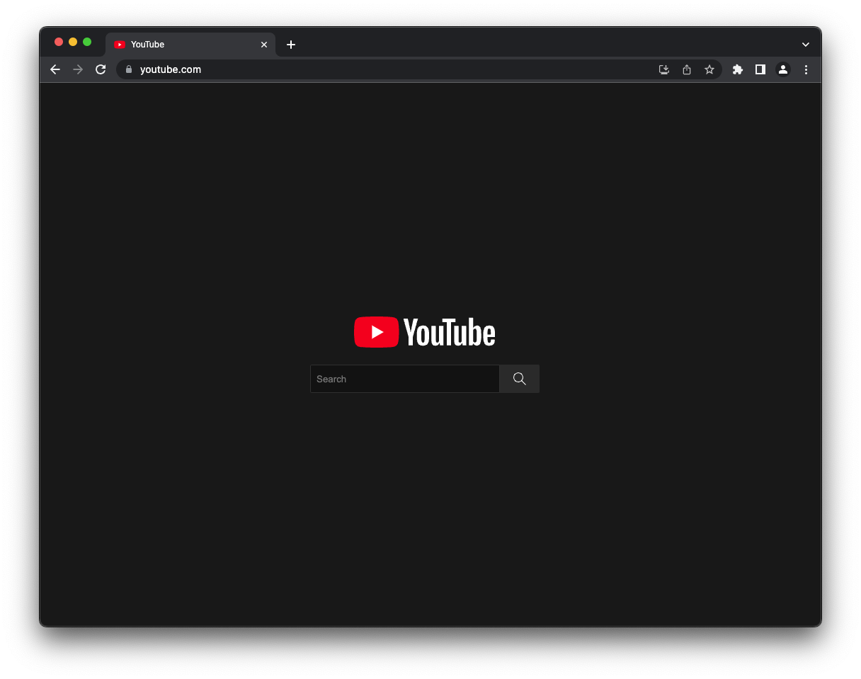 Minimal Youtube on Gooogle Chrome