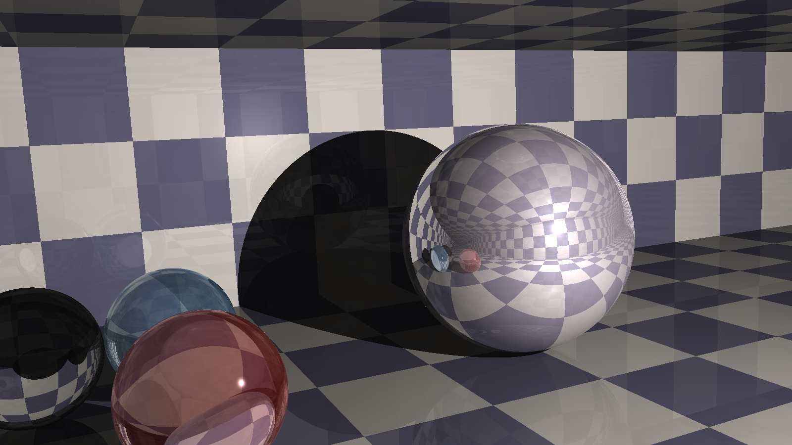 A demo render with the ray tracer.