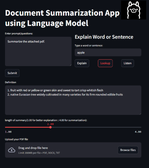 DOCUMENT SUMMARIZATION