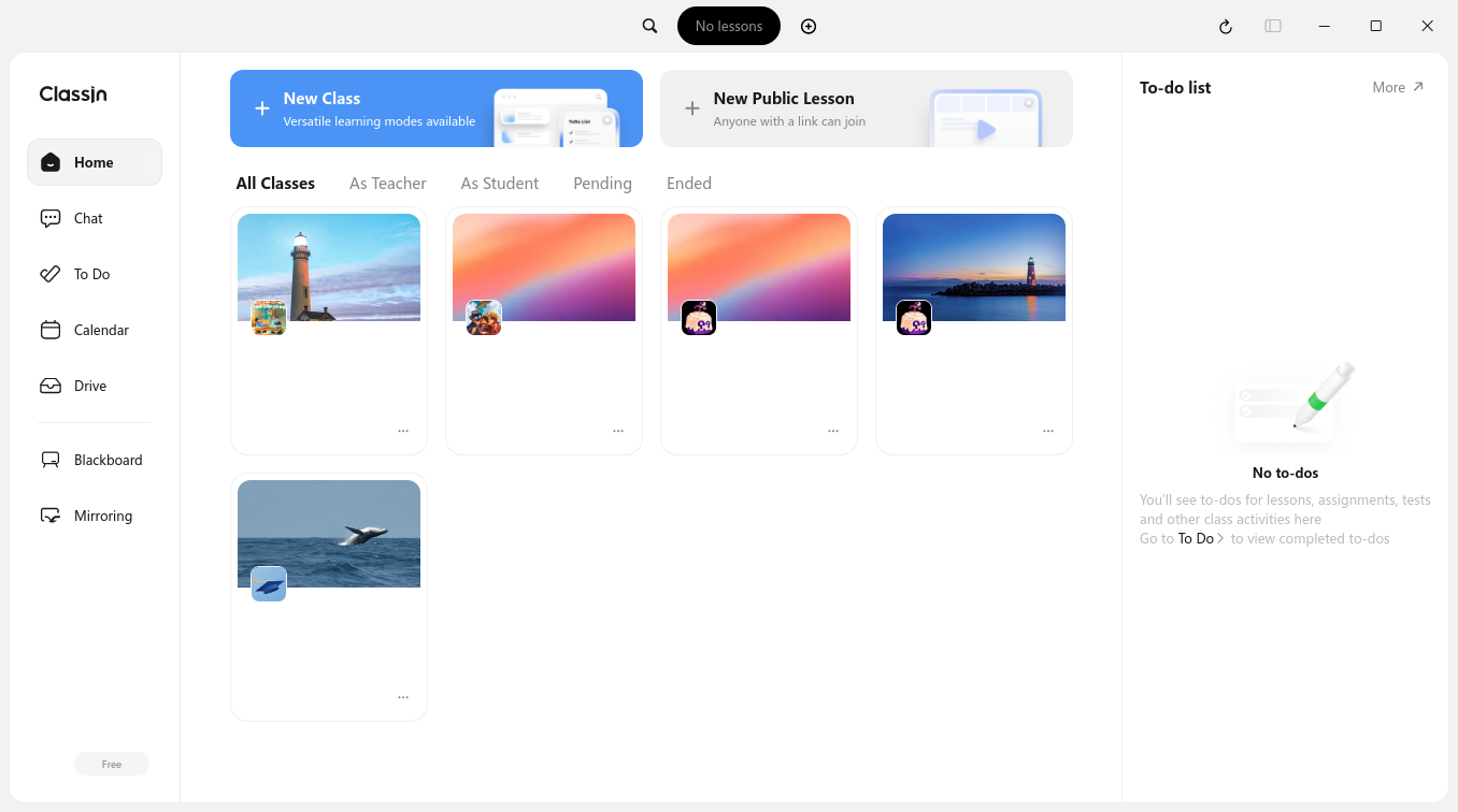 ClassIn main interface