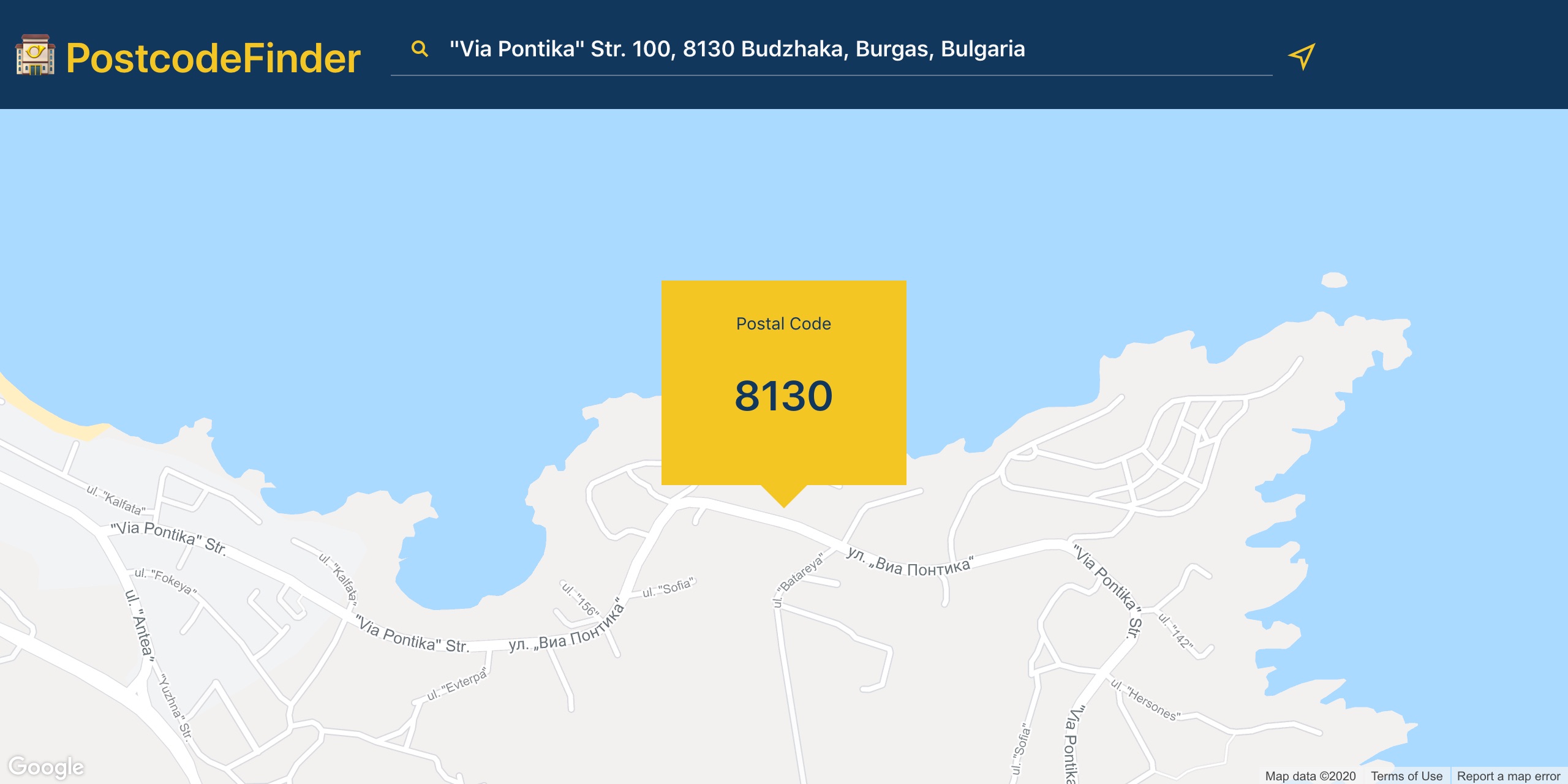 postcode-finder-sample-result-page