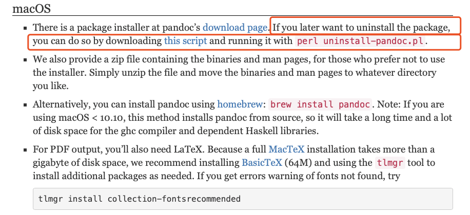install pandoc for mac