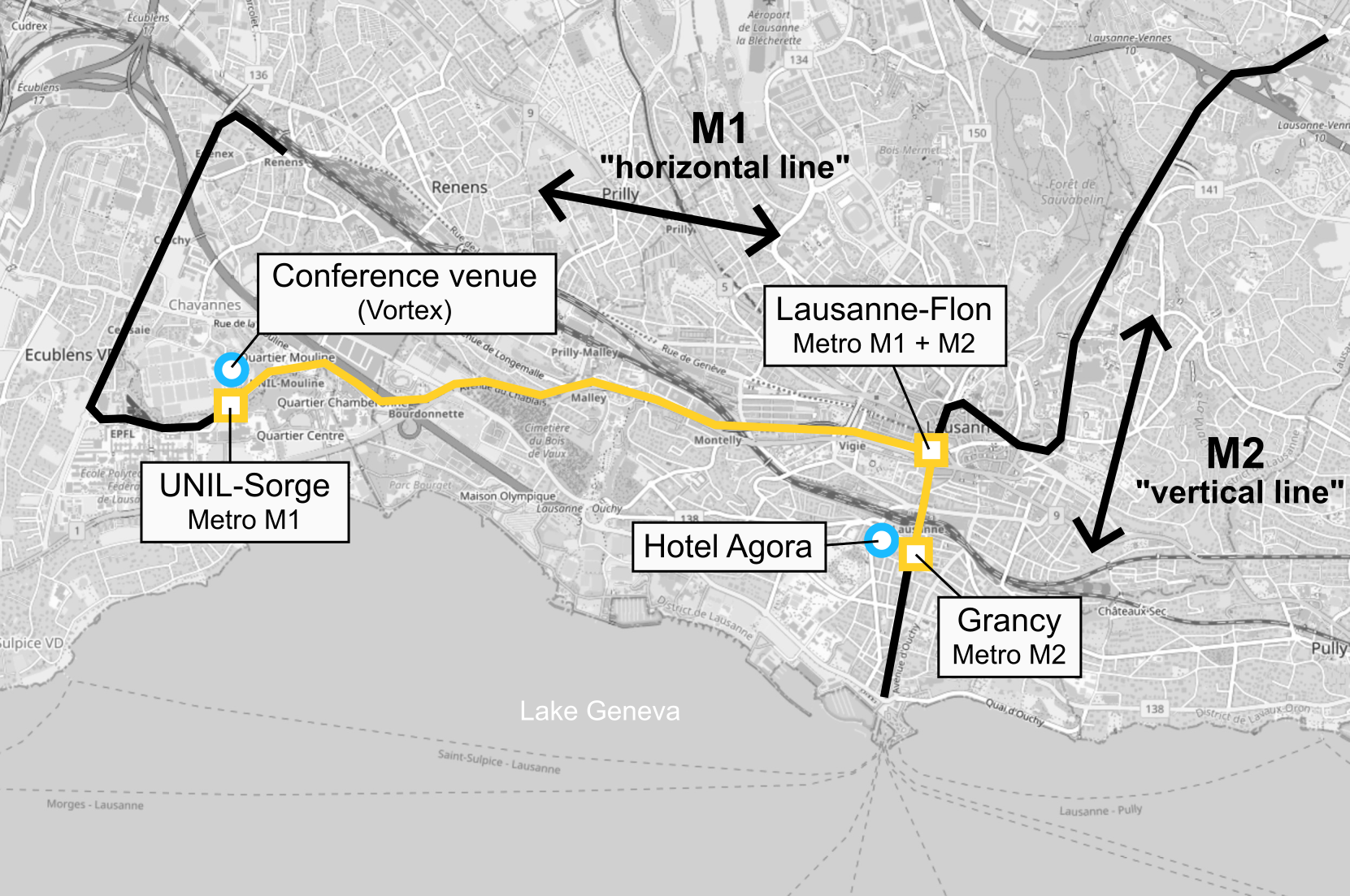 Lausanne map