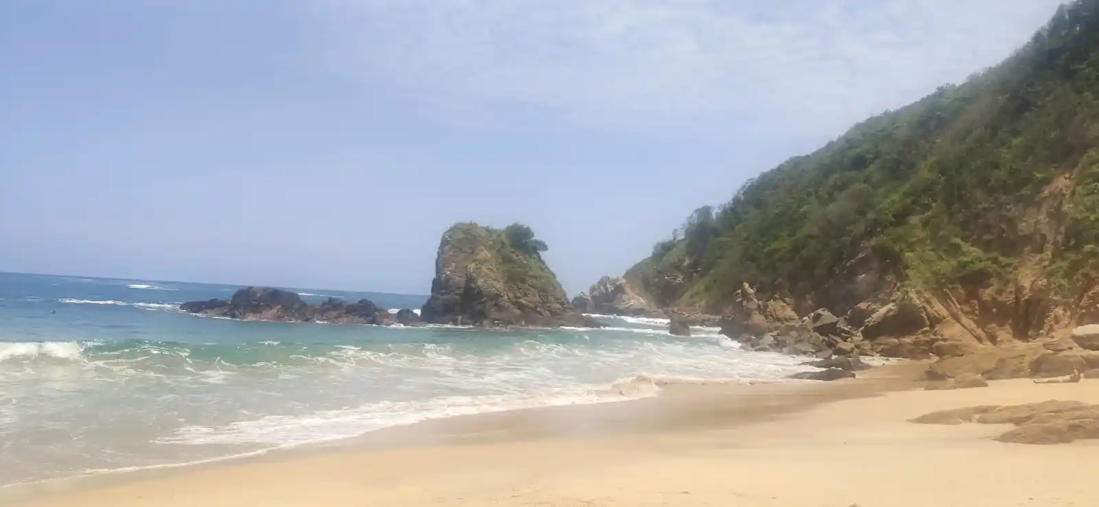 Playa de Mazunte cerca de Posada Tololocha