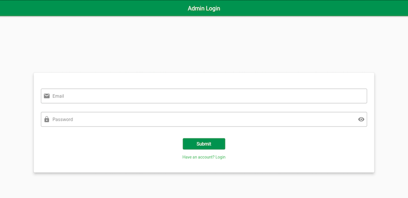 Admin Login