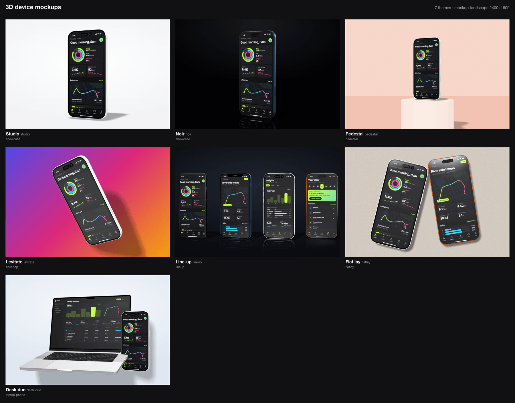 3D mockups