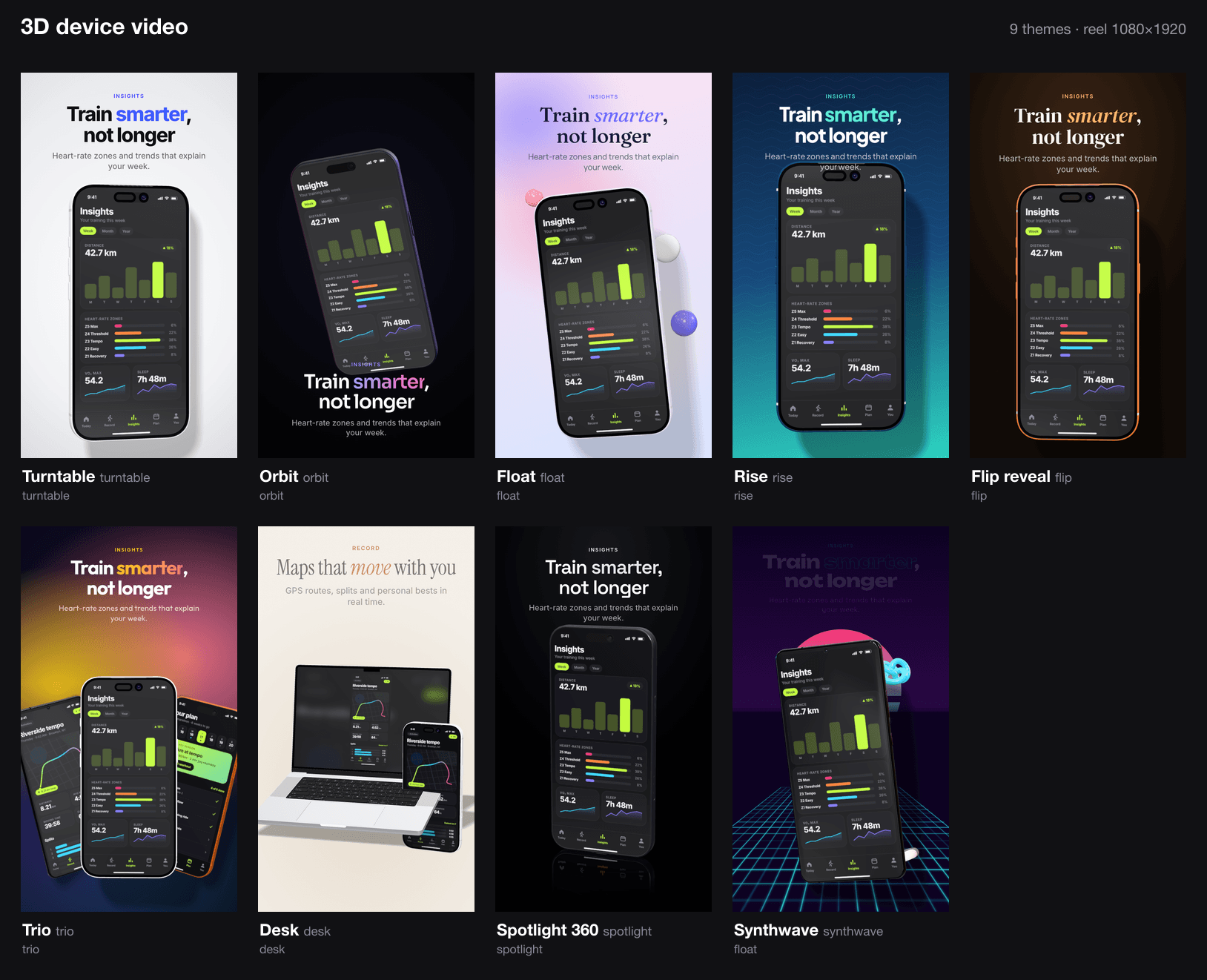 3D device videos