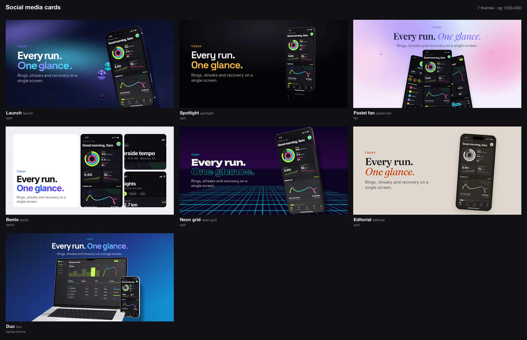 Social cards