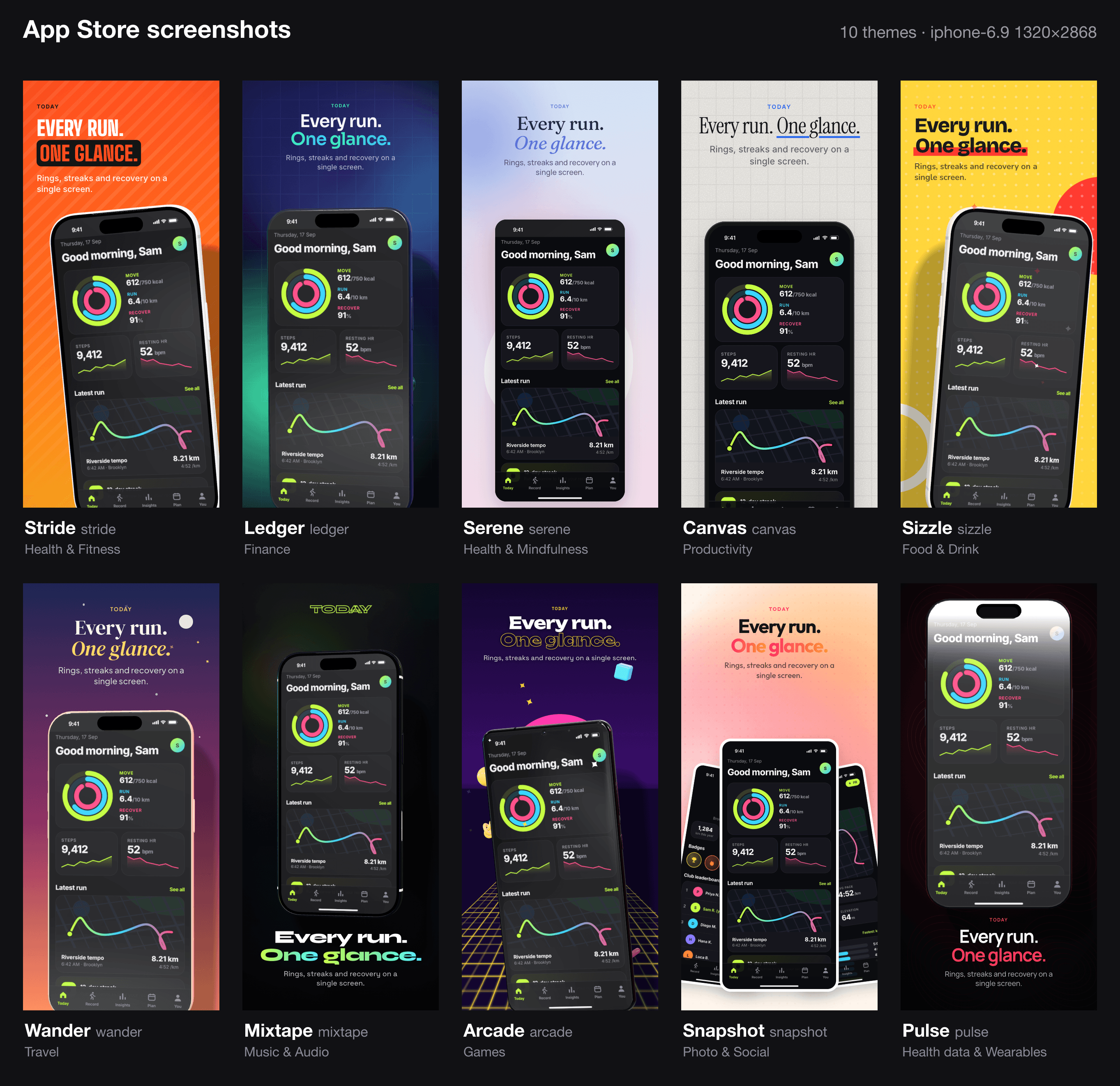 App Store themes
